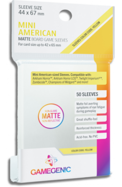 Gamegenic Sleeves: Matte Mini American 44x67mm (50)