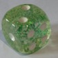 Dobbelsteen 16mm Glitter Groen D6