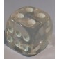 Dobbelsteen 16mm Translucent Wit D6