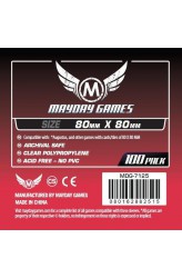 Mayday Square Sleeves (80x80mm) - 100 stuks Mayday Square Sleeves (80x80mm) - 100 stuks