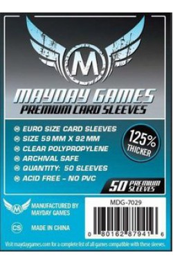 Mayday Standard European Sleeves Premium (59x92mm) - 50 stuks