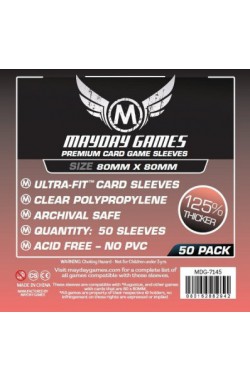 Mayday Square Sleeves Premium (80x80mm) - 50 stuks