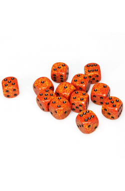 Chessex Dobbelsteen 16mm Speckled Fire