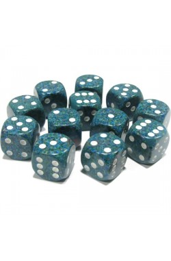 Chessex Dobbelsteen 16mm Speckled Sea