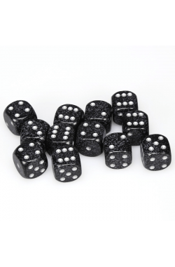 Chessex Dobbelsteen 16mm Speckled Ninja