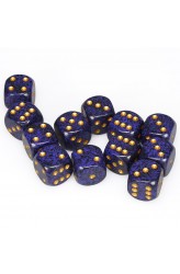 Chessex Dobbelsteen 16mm Speckled Cobalt with Gold
