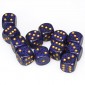 Chessex Dobbelsteen 16mm Speckled Cobalt with Gold