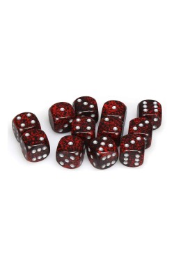 Chessex Dobbelsteen 16mm Speckled Silver Volcano
