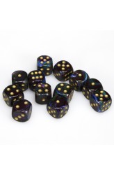 Chessex Dobbelsteen 16mm Lustrous Shadow Chessex Dobbelsteen 16mm Lustrous Shadow