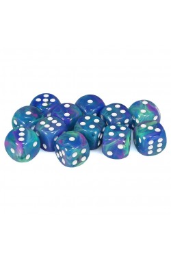 Chessex Dobbelsteen 16mm Festive Waterlily