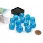 Chessex Dobbelsteen 16mm Luminary™ Sky and Silver