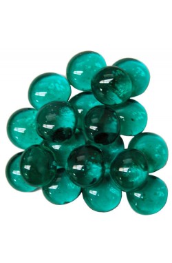 Chessex Glass Gaming Stones - Crystal Teal