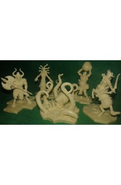 Cyclades - The 5 Creatures (miniatures)