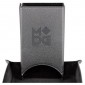 Fold Up Velvet Dice Tower - Zwart Leder