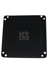 Folding Dice Tray 10x10 Leder en Fluweel - Zwart Folding Dice Tray 10x10 Leder en Fluweel - Zwart