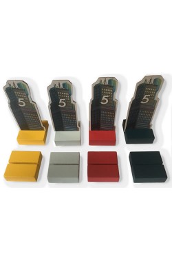 High Rise Board Game: Wooden Bases