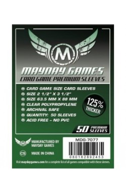 Mayday Standard Card Sleeves Premium (63.5x88mm) - 50 stuks