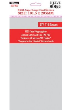 Sleeve Kings XXXL Super Large Card Sleeves (101.5x203mm) - 110 stuks
