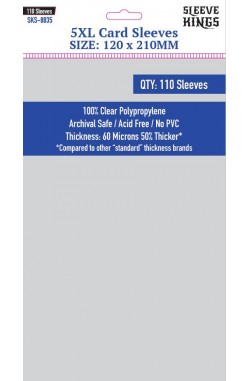 Sleeve Kings 5XL Card Sleeves (120x210mm) - 110 stuks