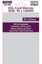 Sleeve Kings 8XL Card Sleeves (90x140mm) - 110 stuks