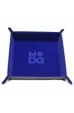 Folding Dice Tray 10x10 Leder en Fluweel - Blauw Folding Dice Tray 10x10 Leder en Fluweel - Blauw