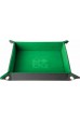Folding Dice Tray 10x10 Leder en Fluweel - Groen Folding Dice Tray 10x10 Leder en Fluweel - Groen
