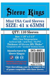 Sleeve Kings Mini USA Card Sleeves (41x63mm) - 110 stuks
