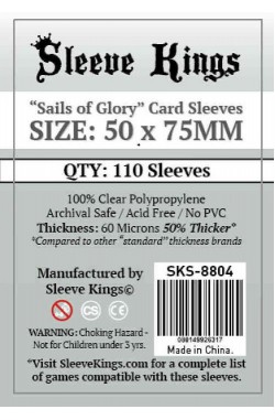 Sleeve Kings Sails of Glory Card Sleeves (50x75mm) - 110 stuks