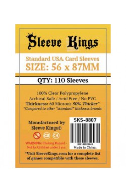 Sleeve Kings Standard USA Card Sleeves (56x87mm) - 110 stuks Sleeve Kings Standard USA Card Sleeves (56x87mm) - 110 stuks