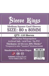 Sleeve Kings Medium Square Card Sleeves (80x80mm) - 110 stuks