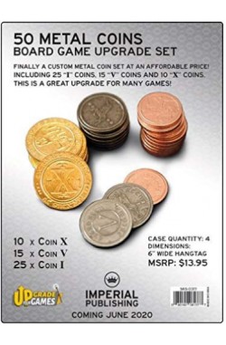 50 Metal Coin Board Game Upgrade Set