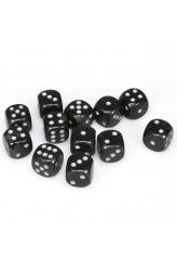 Chessex Dobbelsteen 16mm Borealis Smoke and Silver Chessex Dobbelsteen 16mm Borealis Smoke and Silver