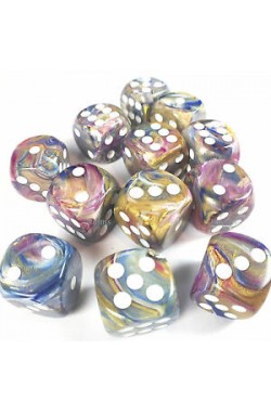 Chessex Dobbelsteen 16mm Festive Carousel