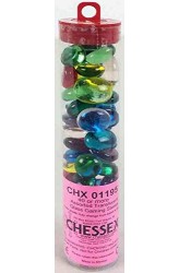 Chessex Glass Gaming Stones - Assorted Translucent (40+)