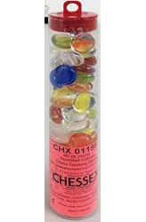 Chessex Glass Gaming Stones - Assorted Catseye (40+)
