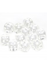 Chessex Dobbelsteen 16mm Translucent Clear
