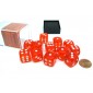 Chessex Dobbelsteen 16mm Translucent Oranje