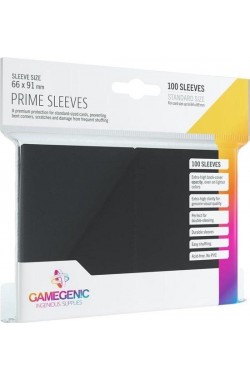 Gamegenic Sleeves: Prime Sleeves 66x91mm Zwart (100 stuks)