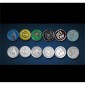 Gloomhaven: Metal Elements Token Set