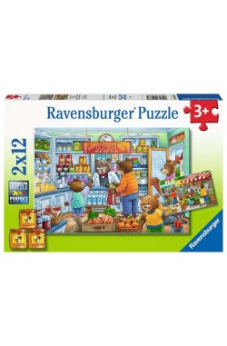 We Gaan Boodschappen Doen - Puzzel (2x12) We Gaan Boodschappen Doen - Puzzel (2x12)