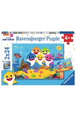 Baby Shark en zijn familie - Puzzel (2x24) Baby Shark en zijn familie - Puzzel (2x24)