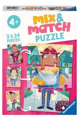 Mix & Match De leukste beroepen - Puzzel (3x24)
