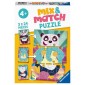 Mix & Match Rockende dieren - Puzzel (3x24)