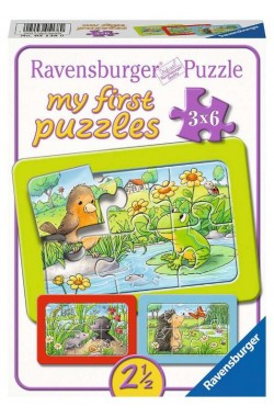 Kleine dieren in de tuin - Puzzel (3x6) Kleine dieren in de tuin - Puzzel (3x6)