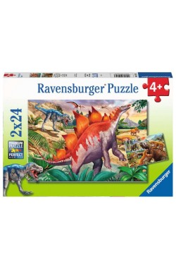 Wilde oertijddieren - Puzzel (2x24) Wilde oertijddieren - Puzzel (2x24)