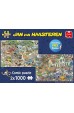 Jan van Haasteren: Safari en Storm - Puzzel (2x1000) Jan van Haasteren: Safari en Storm - Puzzel (2x1000)