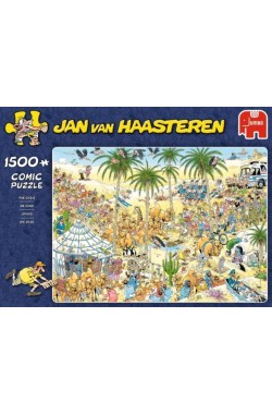 Jan van Haasteren: De Oase - Puzzel (1500) Jan van Haasteren: De Oase - Puzzel (1500)