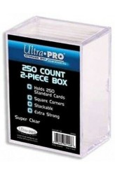 Ultra Pro 2-Piece 250 Count Clear Card Storage Box