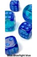 Chessex Dobbelsteen 16mm Gemini Blue Light Blue Luminary Chessex Dobbelsteen 16mm Gemini Blue Light Blue Luminary