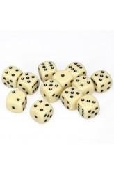 Chessex Dobbelsteen 16mm Opaak Ivoor Chessex Dobbelsteen 16mm Opaak Ivoor